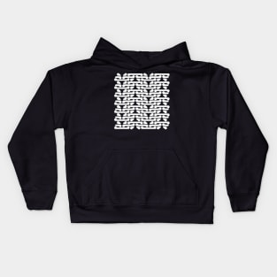 Abstract graphic white modern Kids Hoodie